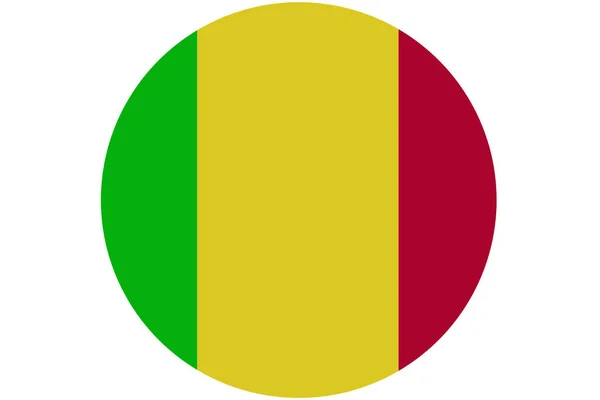 Flaga Mali, oryginalny i prosty flaga Mali. Flaga kraju — Zdjęcie stockowe
