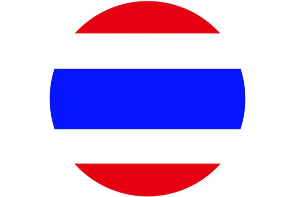 De vlag van Thailand, originele en eenvoudige thailand vlag. Vlag van de natie — Stockfoto