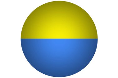 Ukrayna bayrağı, 3d Ukrayna ulusal bayrak illüstrasyon simge