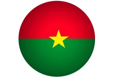 Burkina Faso bayrak, Burkina Faso ulusal bayrak illüstrasyon simge