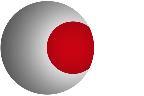 Japan vlag, Japan nationale vlag illustratie symbool — Stockfoto