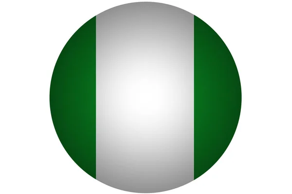 Drapeau du Nigeria, symbole d'illustration du drapeau national du Nigeria . — Photo