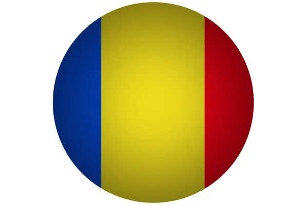 Bendera Rumania, bendera nasional Rumania Simbol ilustrasi — Stok Foto
