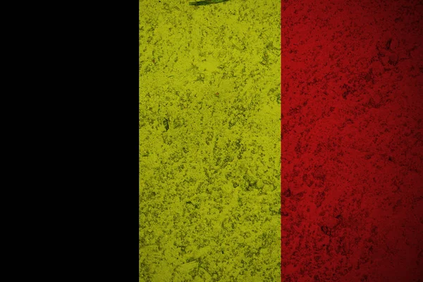 Флаг Бельгии, оригинальный и простой флаг Бельгии. — стоковое фото