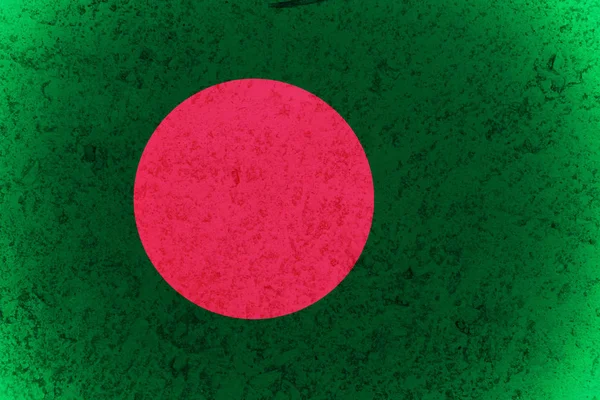 Vlag van Bangladesh, originele en eenvoudig vlag van Bangladesh — Stockfoto