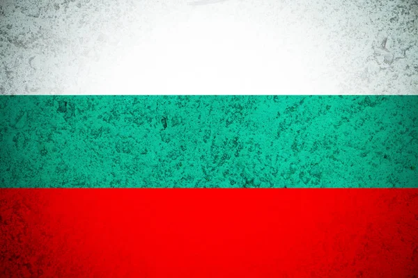 Vlag van Bulgarije, Bulgarije nationale vlag illustratie symbool. Cirkel vlag afbeelding ontwerp — Stockfoto