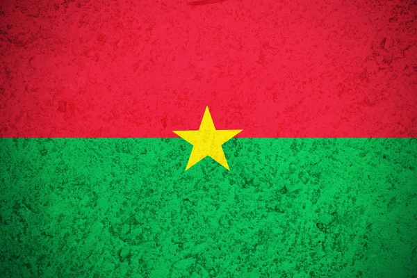 Burkina Faso zászló, Burkina Faso zászlaja illusztráció szimbólum — Stock Fotó