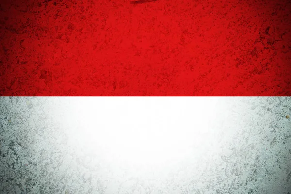 INDONESIA flagga, Original och enkel Indonesien flagga — Stockfoto