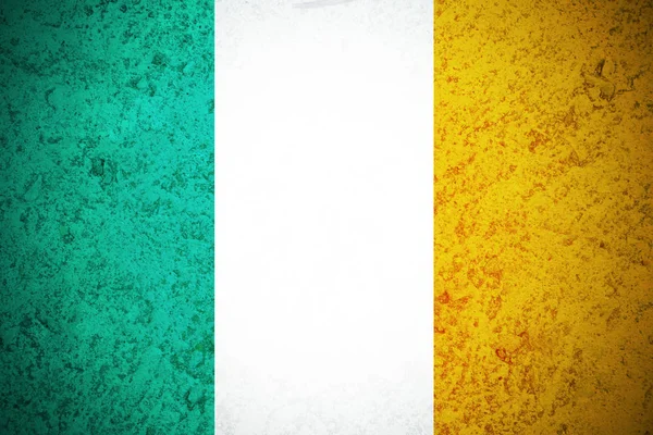 Bandeira da Irlanda, bandeira da Irlanda original e simples.Bandeira da nação — Fotografia de Stock