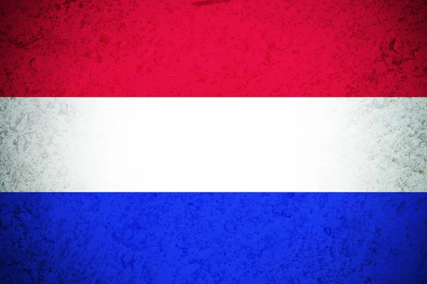Bandera de los Países Bajos, símbolo ilustrativo de bandera nacional de los Países Bajos . —  Fotos de Stock