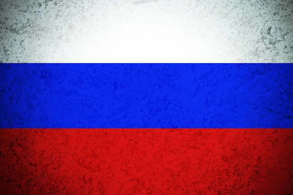 Rusland nationale vlag illustratie symbool. — Stockfoto