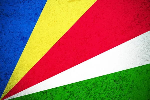 세이셸 깃발, 세이셸 국기 그림 기호 — 스톡 사진
