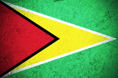 Guyana bayrak, Guyana kooperatif Cumhuriyeti ulusal bayrak illüstrasyon simge.