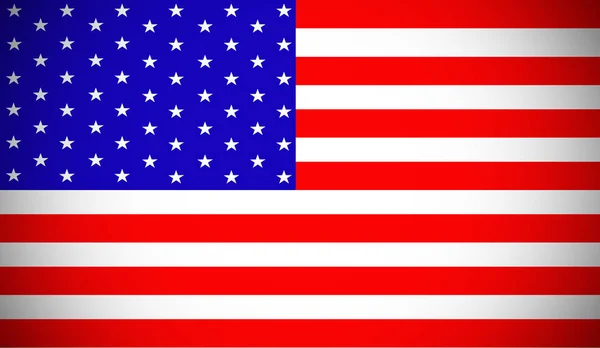 Amerikan bayrağı, ABD ulusal bayrak illüstrasyon simge. 