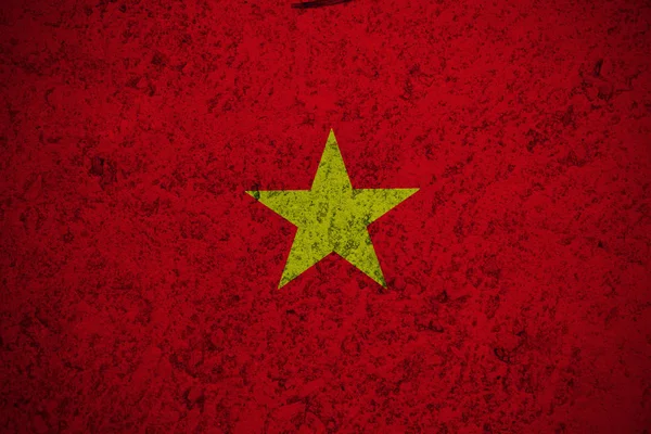 Drapeau du Vietnam, symbole d'illustration du drapeau national du Vietnam 3D. Drapeau cercle illustration design — Photo