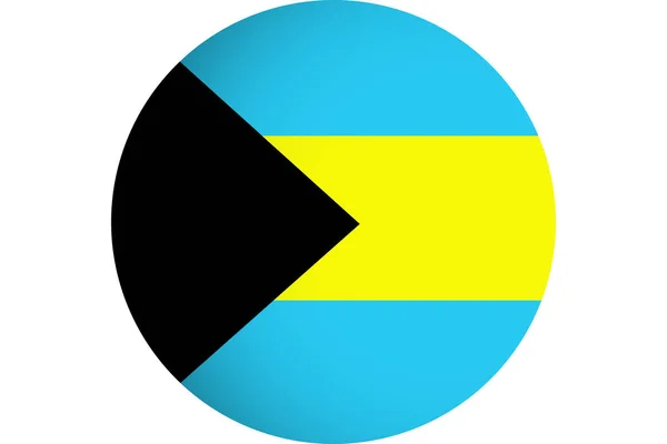 Flaga Bahamów, 3d Bahamy flaga ilustracja symbol. — Zdjęcie stockowe