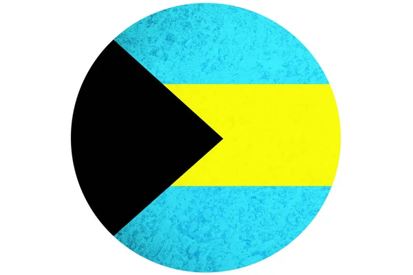 Bahama-szigetek zászló, 3D-s Bahama-szigetek nemzeti zászló illusztráció-szimbólum. — Stock Fotó