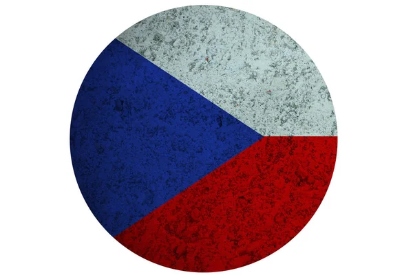 Çek Cumhuriyeti bayrağı, 3d Çek Cumhuriyeti ulusal bayrak illüstrasyon simge. — Stok fotoğraf