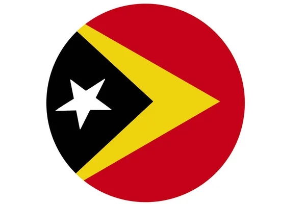 Timor Oriental bandera, Timor Oriental 3D bandera nacional símbolo de la ilustración . —  Fotos de Stock