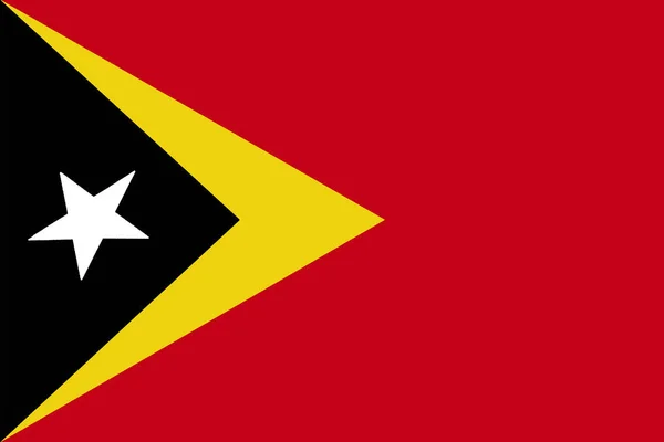 Timor Oriental bandera, Timor Oriental 3D bandera nacional símbolo de la ilustración . —  Fotos de Stock
