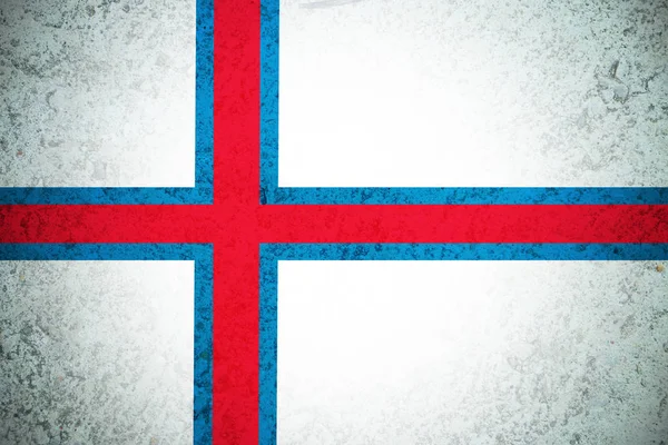 Флаг Фарерских островов, символ иллюстрации национальных флагов 3D Фарерских островов . — стоковое фото