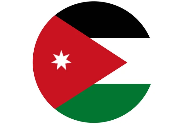 Giordania bandiera, 3D Giordania bandiera nazionale simbolo illustrazione . — Foto Stock