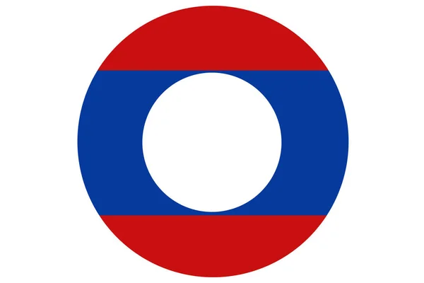 Laosz zászló, 3D-s Laosz nemzeti zászló illusztráció-szimbólum. — Stock Fotó