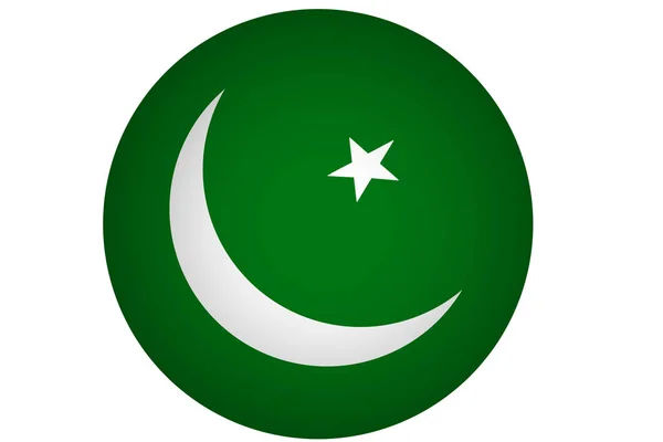 파키스탄 국기, 3d 파키스탄 국기 그림 기호. — 스톡 사진