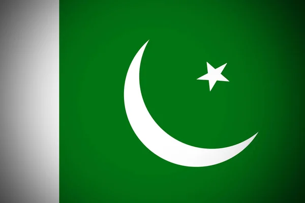 파키스탄 국기, 3d 파키스탄 국기 그림 기호. — 스톡 사진