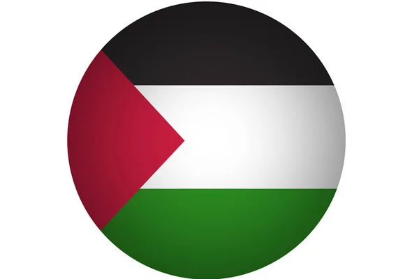 Bandiera Palestina, 3D Bandiera nazionale Palestina simbolo illustrazione . — Foto Stock