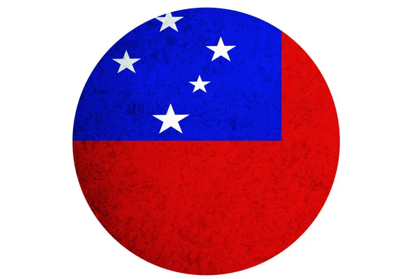 Vlag van Samoa, 3D-onafhankelijke staat Samoa vlag illustratie symbool. — Stockfoto