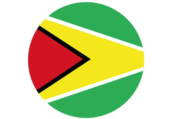 Гайянський прапор, кооператив Республіка Ґайана Національний прапор ілюстрації символу. — стокове фото