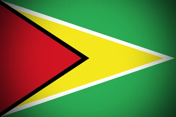 Bandera de Guyana, República Cooperativa de Guyana bandera nacional símbolo de la ilustración . —  Fotos de Stock