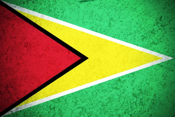 Guyana flag ,Cooperative Republic of Guyana national flag illustration symbol. — Stock Photo, Image