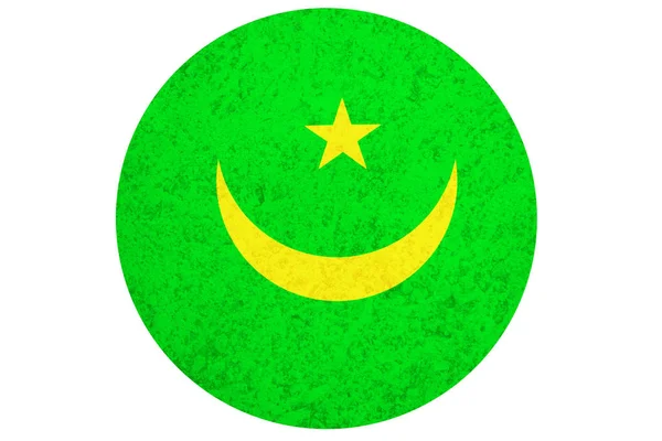 Прапор Мавританії, 3d Національний Прапор Мавританії ілюстрації символу. — стокове фото