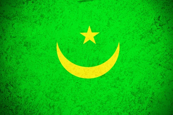 Bandiera Mauritania, 3D Bandiera nazionale Mauritania simbolo illustrazione . — Foto Stock