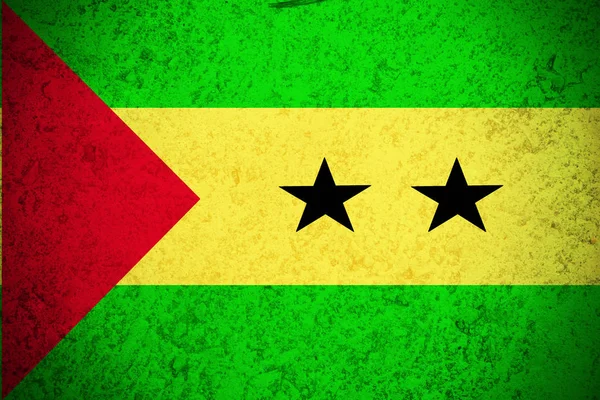 Sao Tome och Principe flagga, 3d Sao Tome och Principe flagga illustration symbol. — Stockfoto