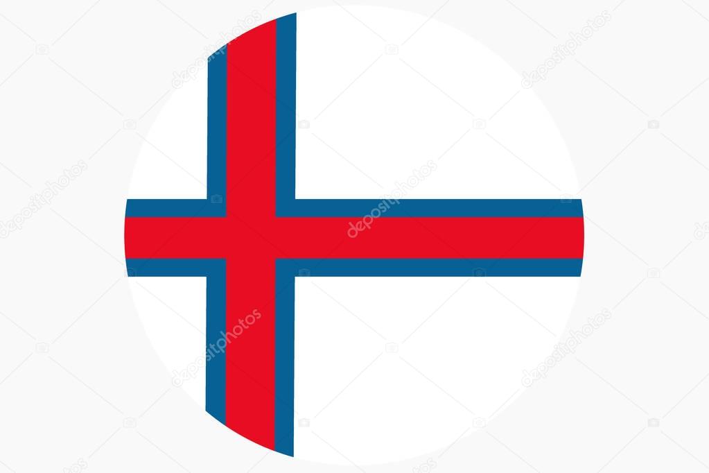 Faroe islnads flag ,3D Faroe islnads national flag illustration symbol.