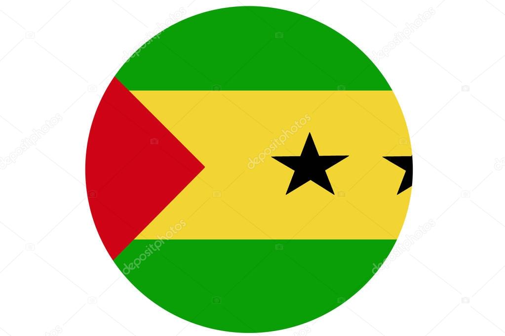 Sao Tome and Principe flag ,3D Sao Tome and Principe national flag illustration symbol.