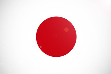 Japonya Ulusal bayrak illüstrasyon simge