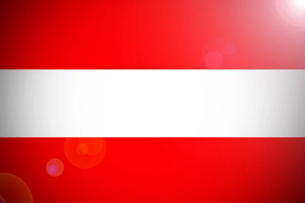 Austria bandera nacional símbolo de ilustración 3D . —  Fotos de Stock