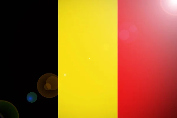 Belgium flag 3D illustration symbol , 3D — Stock Photo, Image