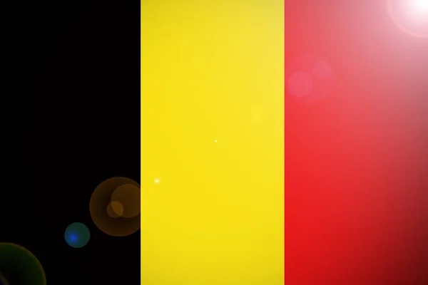 België vlag 3d illustratie symbool, 3d — Stockfoto