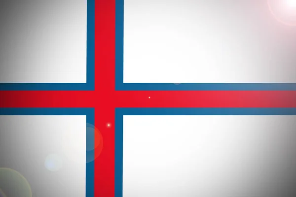 Faroe islnads bendera 3D simbol ilustrasi. Bendera Faroe 3D islnads — Stok Foto