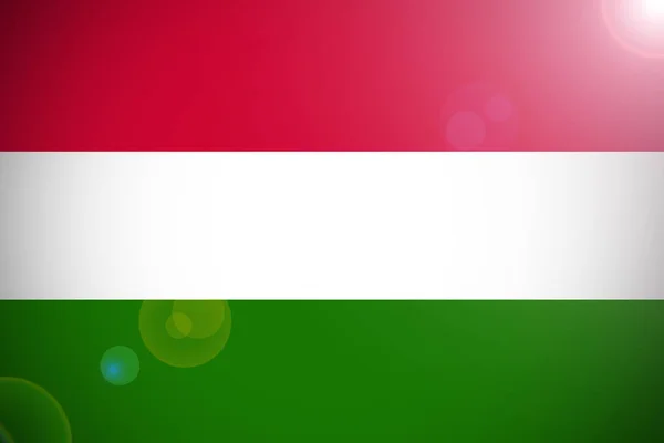 Національний Прапор Угорщини 3d символ ілюстрація. — стокове фото