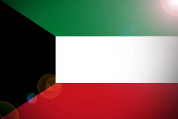 Koweït drapeau national Illustration 3D symbole — Photo