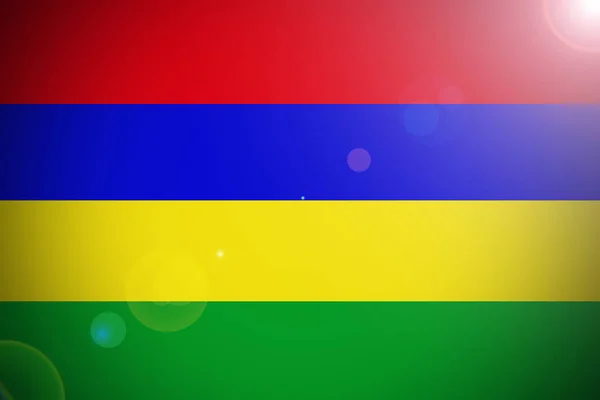 Mauricius státní vlajka 3d ilustrace symbol. — Stock fotografie
