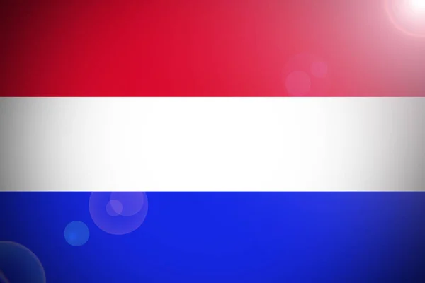 Nederlandse vlag 3d illustratie symbool — Stockfoto