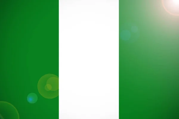 Nigeria flagga 3d illustration symbol — Stockfoto