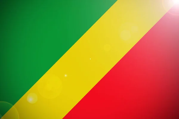 Символ 3D-иллюстрации флага Конго — стоковое фото